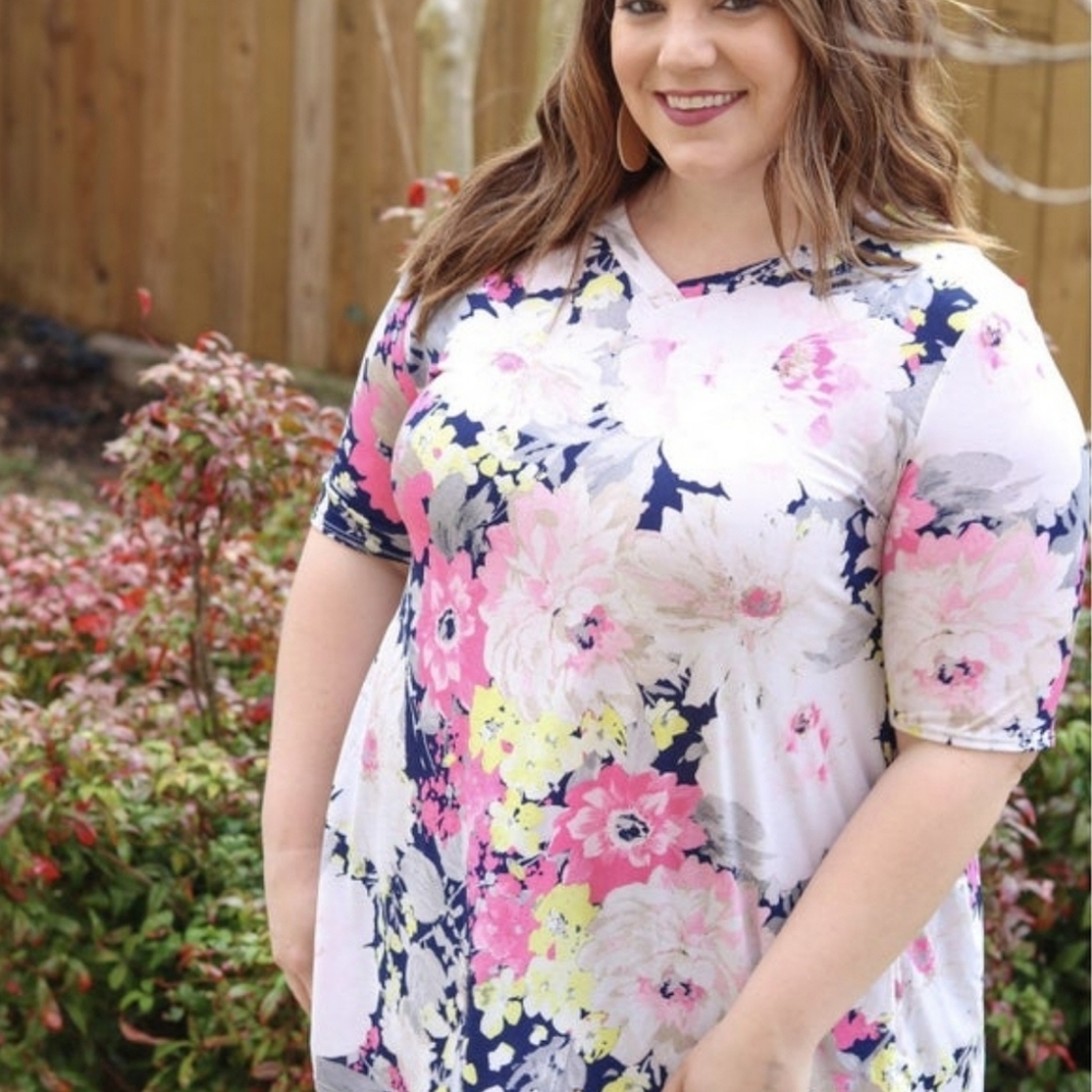 Haptics floral tunic 1xl
